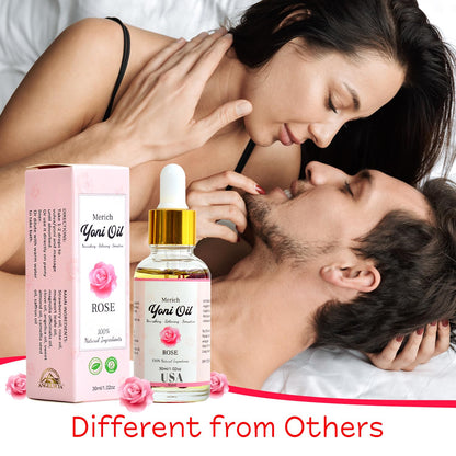 MERICH Natural Yoni Oil - Floral Detox, pH Balance, Odor Control | Rose