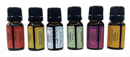 Wild Essentials 6 Pack Synergy Blend Aromatherapy Oils | 100% Pure, USA Made | mEssentials