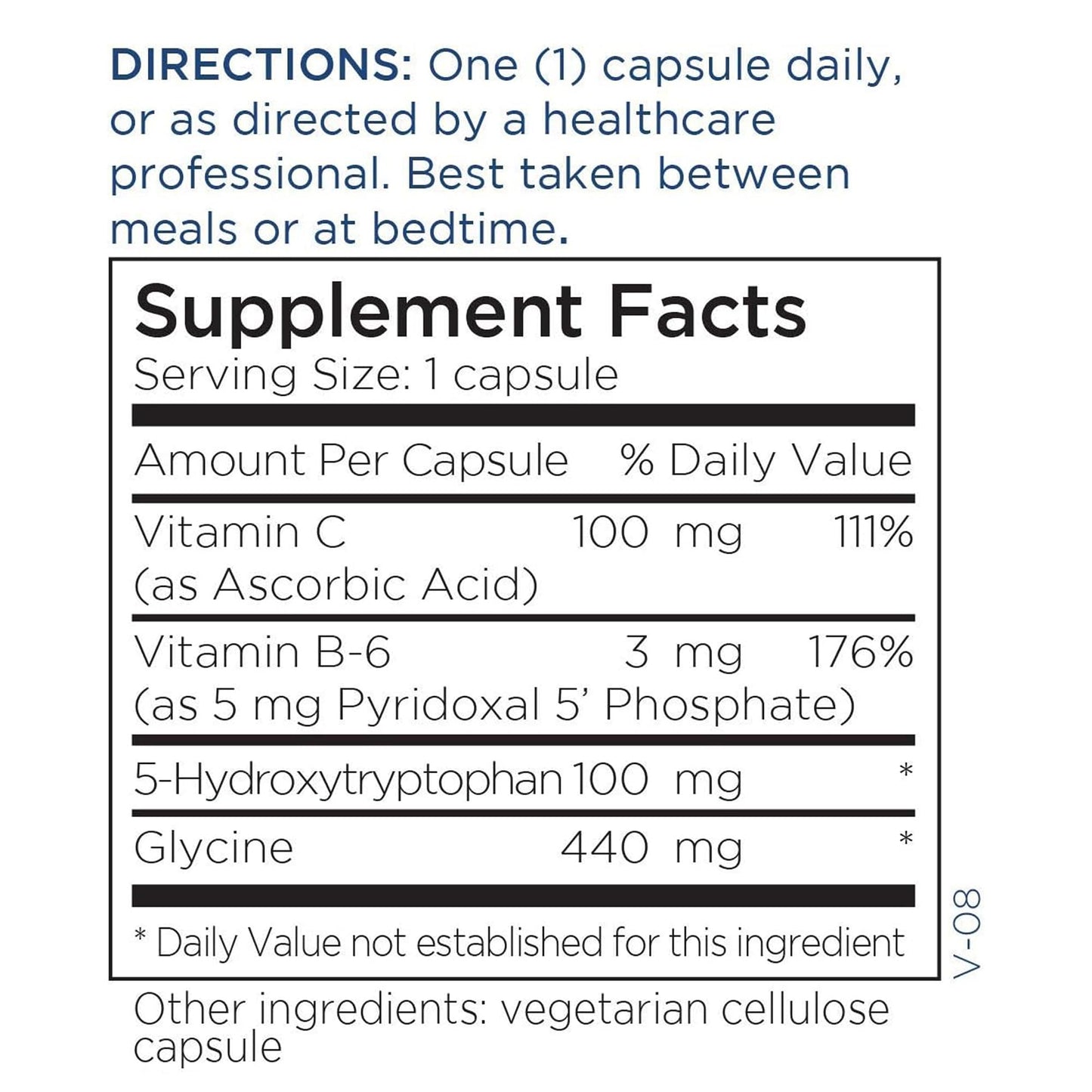 Metabolic Maintenance 5-HTP 100mg + Vitamin B6 (P-5-P) - Sleep & Mood Support | Griffonia Seeds | 120 Capsules