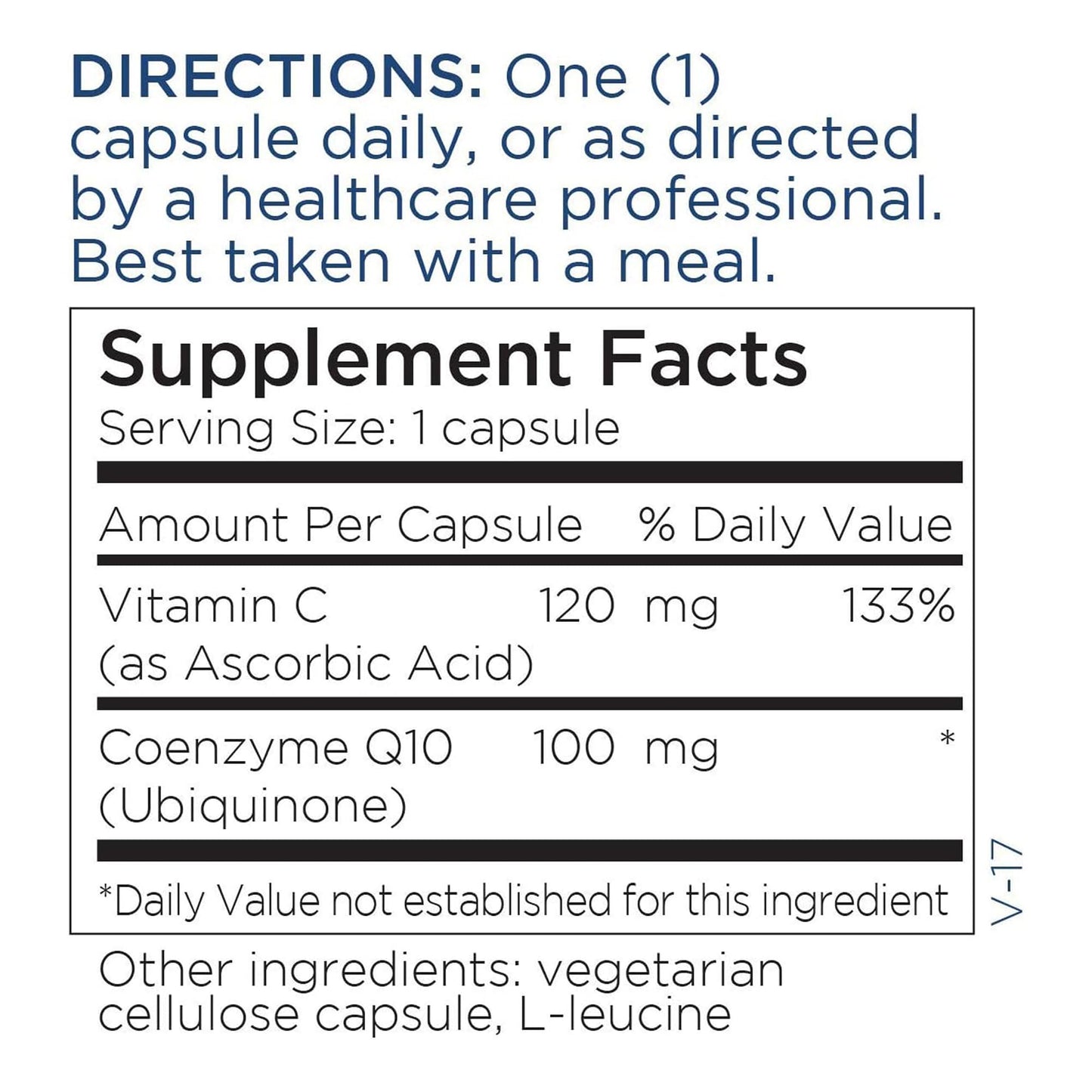 Metabolic Maintenance CoQ10 100mg + Vitamin C – 60 Vegan Capsules | Immune & Cardiovascular Support