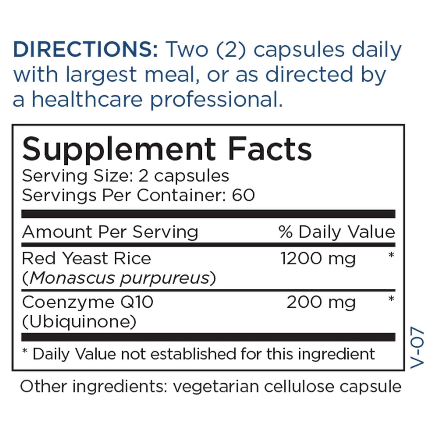 Metabolic Maintenance: Red Yeast Rice with CoQ10 for Energy & Heart Health (120 Capsules)