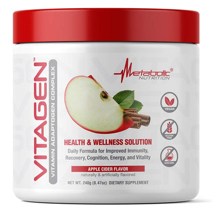 Metabolic Nutrition Vitagen Vitamin Adaptogen Complex – 240 g | Immune Support & Energy