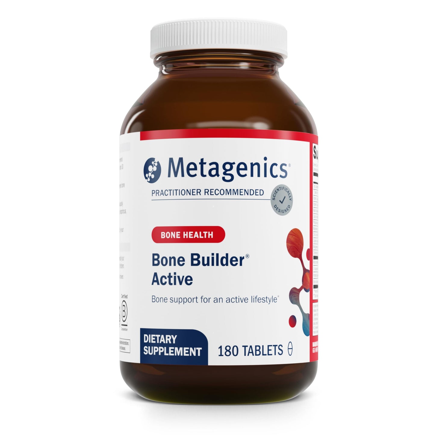 Metagenics Bone Builder Active Multivitamin Tablet - Calcium, Phosphorus, Magnesium & Vitamin D for Healthy Bone Density | 180 Servings