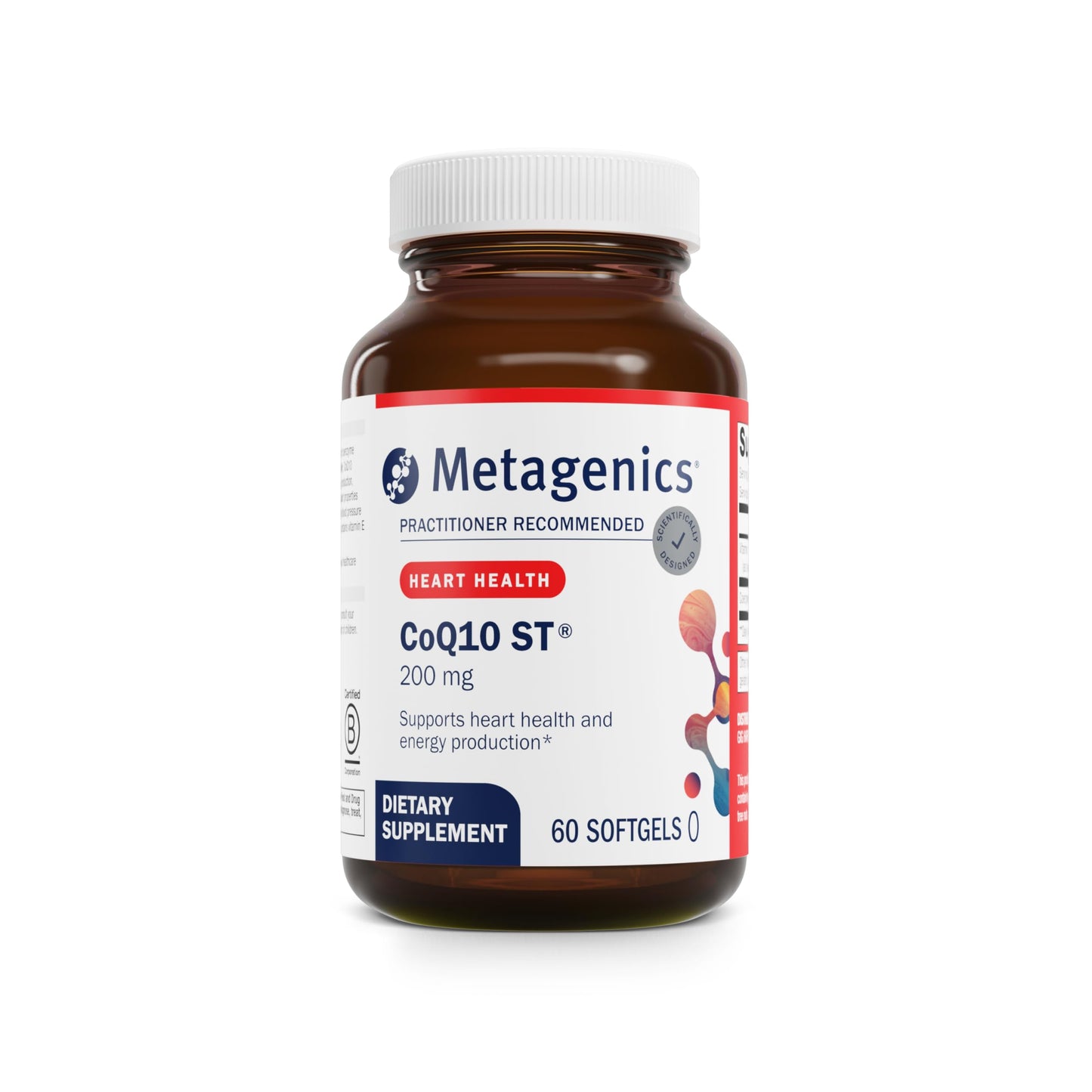 Metagenics CoQ10 ST-200 Supplement - High Absorption 200 mg Ubiquinone | Heart, Energy & Antioxidant Support