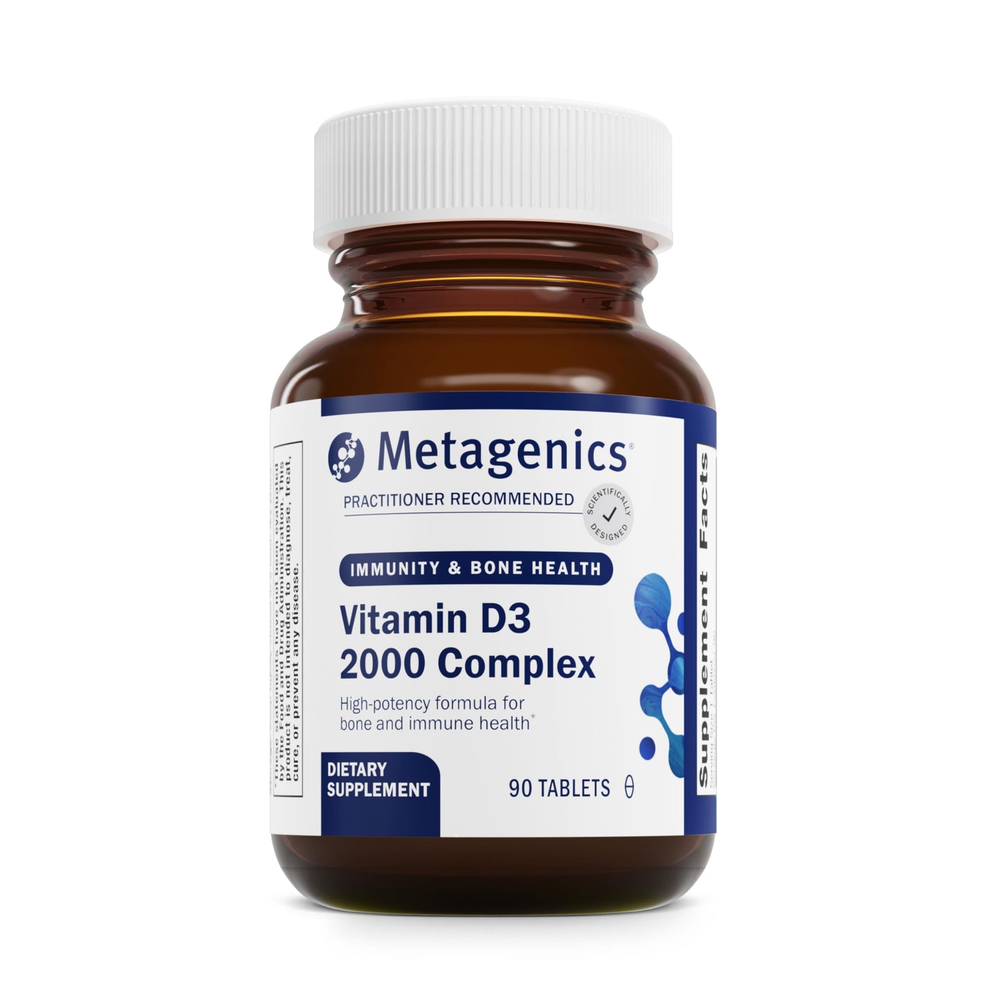 Metagenics D3 2000 IU Complex – Vitamin D3 with Isoflavones | 3-Month Supply