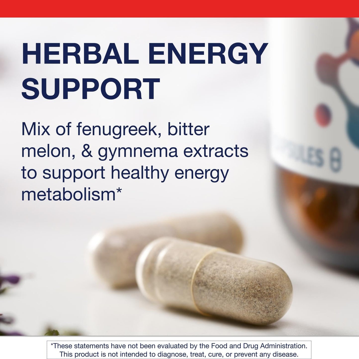 Metagenics Fenugreek Plus - Supports Healthy Metabolism* - Vegetarian Herbal Support - with Bitter Melon & Gymnema Extract - Non-GMO & Gluten-Free - 60 Capsules