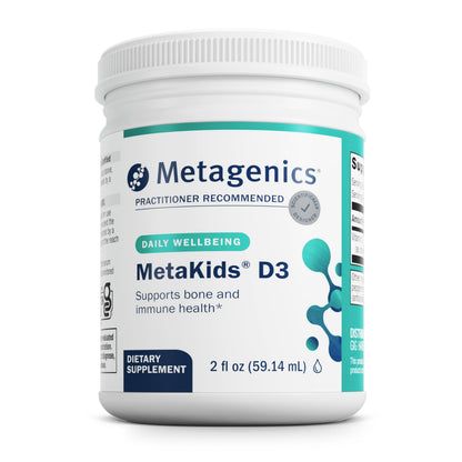 Metagenics MetaKids Vitamin D3 1000 IU Liquid Drops for Kids – Immune & Bone Health