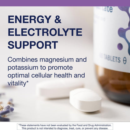 Metagenics Mg/K Aspartate Electrolyte Supplement - Heart, Muscle & Nerve Health - 60 Tablets