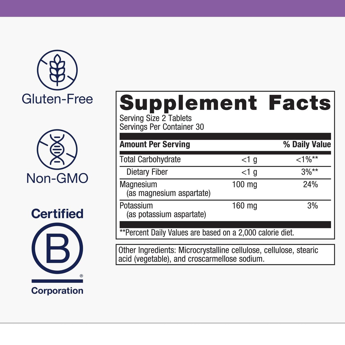 Metagenics Mg/K Aspartate Electrolyte Supplement - Heart, Muscle & Nerve Health - 60 Tablets