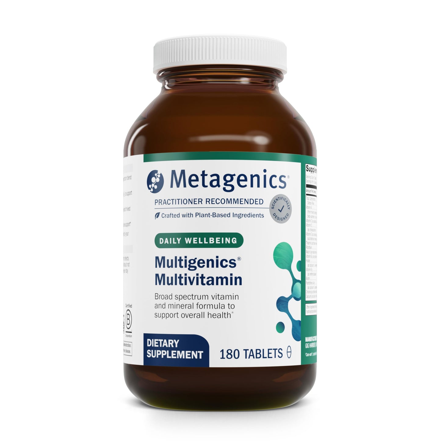 Metagenics Multigenics Multivitamin – Daily Multivitamin for Bone, Heart & Immune Support