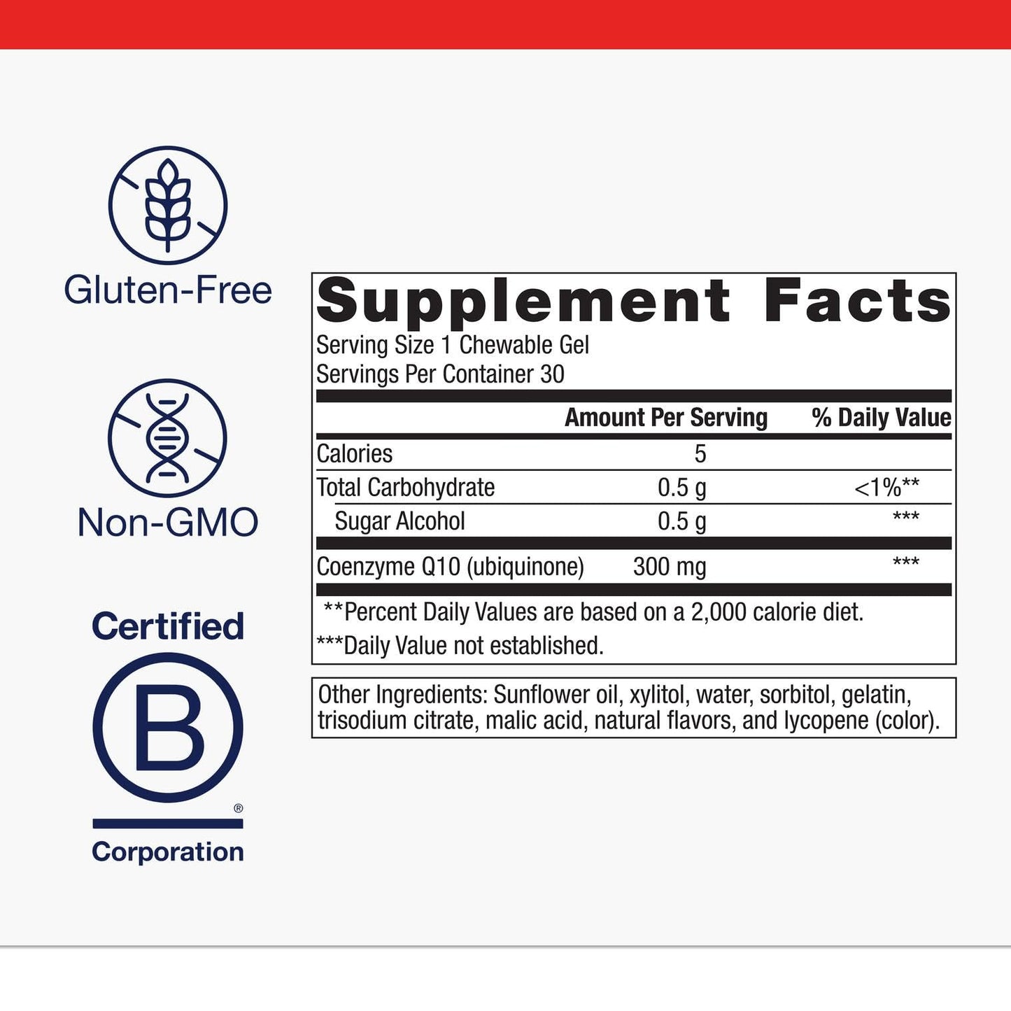 Metagenics NutraGems CoQ10 300 mg - High Absorption CoQ10 Chewables