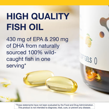 Metagenics OmegaGenics Fish Oil 720 mg EPA-DHA – High Potency, Purity-Tested, Sustainably Sourced | 240 Softgels