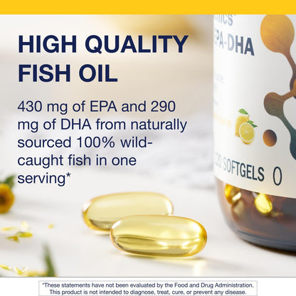 Metagenics OmegaGenics Fish Oil 720 mg EPA-DHA | High Potency Omega-3, Purity-Tested & Sustainably Sourced | 120 Softgels