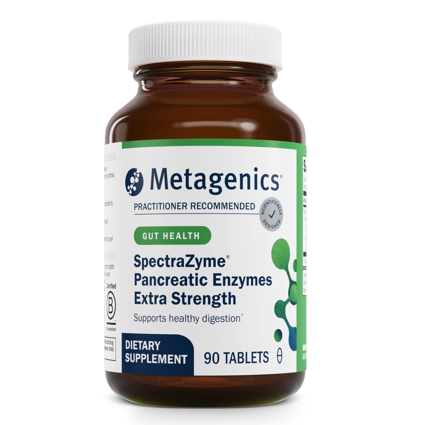 Metagenics SpectraZyme HighPotency Pancreatic Enzyme Supplement | Gluten Free, Non-GMO | 90 Capsules