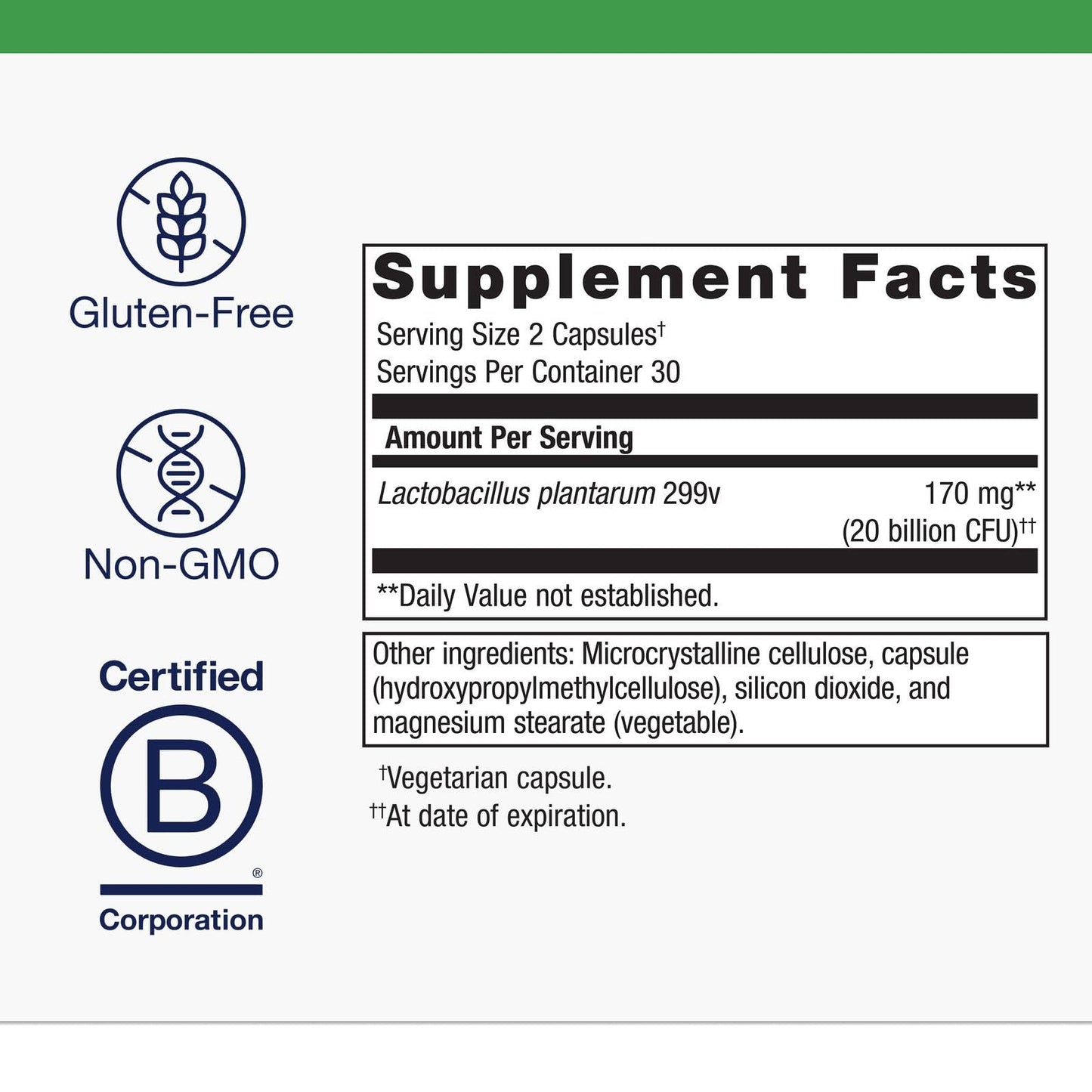 Metagenics UltraFlora Intensive Care Probiotic - 20 Billion CFU Lactobacillus plantarum 299v - Digestive Health, Bowel Regularity - Gluten-Free & Vegetarian - 60 Capsules