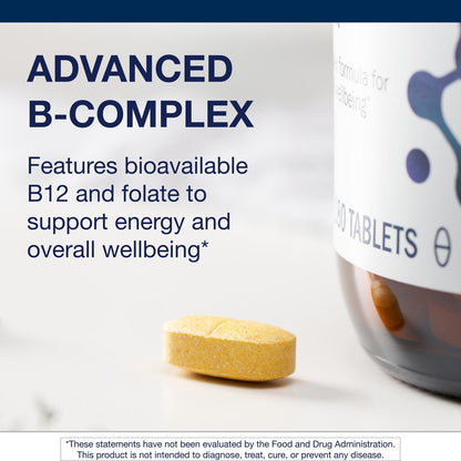 Metagenics Vitamin B-Complex with Active B6 & B12, Folate | Energy Support, Stress & Nervous System Health | Vegetarian & Gluten-Free | 180 Tablets