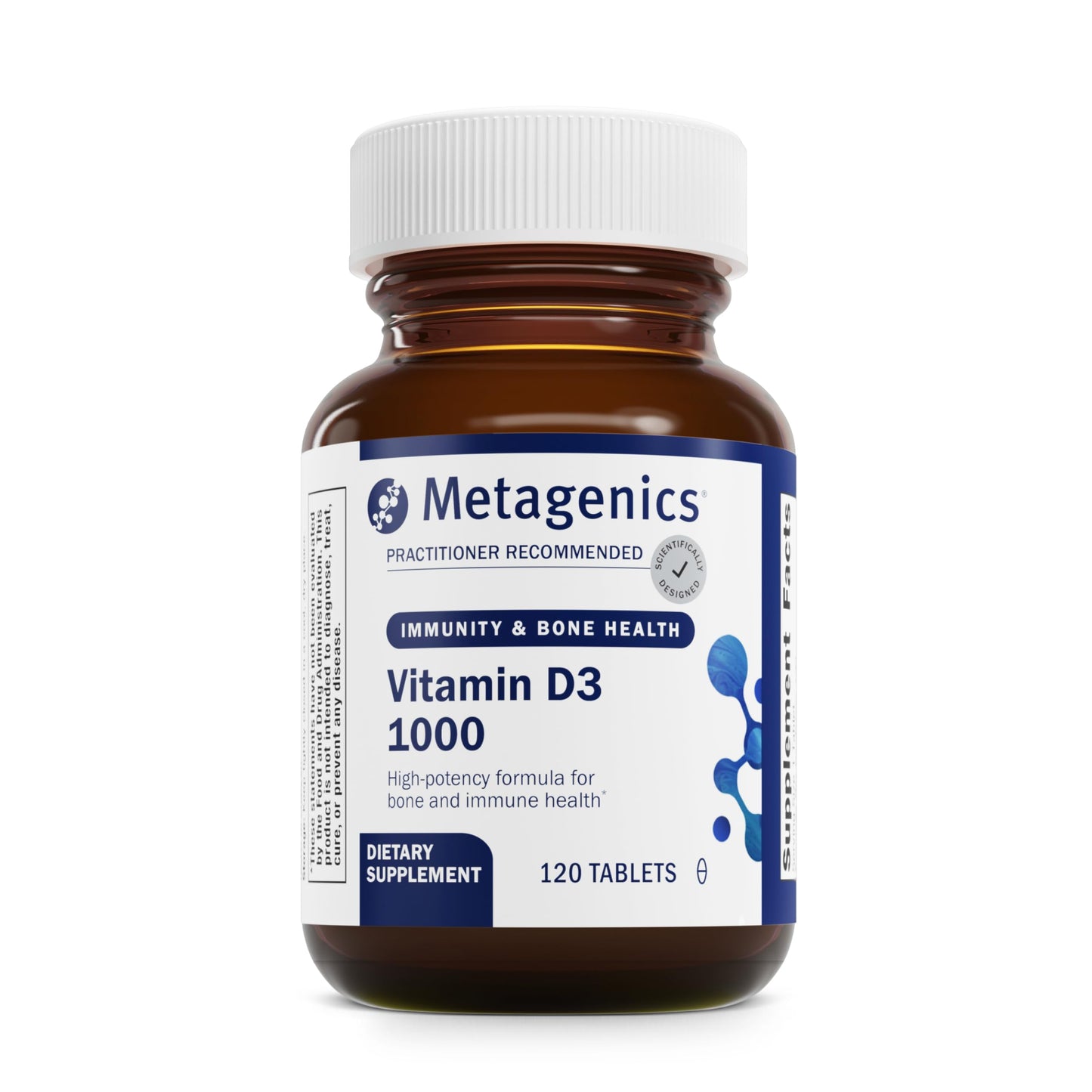 Metagenics Vitamin D3 1000 IU – Vitamin D Supplement for Bone, Cardiovascular, and Immune Health – 120 Count