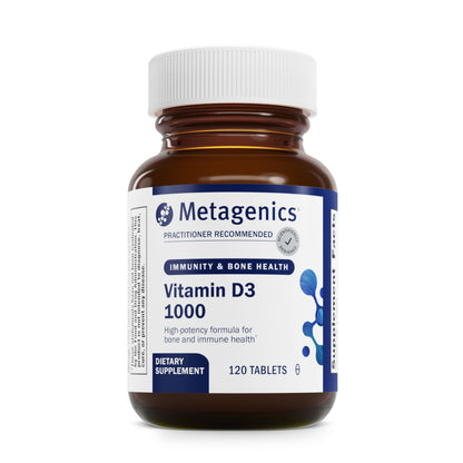 Metagenics Vitamin D3 1000 IU – Vitamin D Supplement for Bone, Cardiovascular, and Immune Health – 120 Count