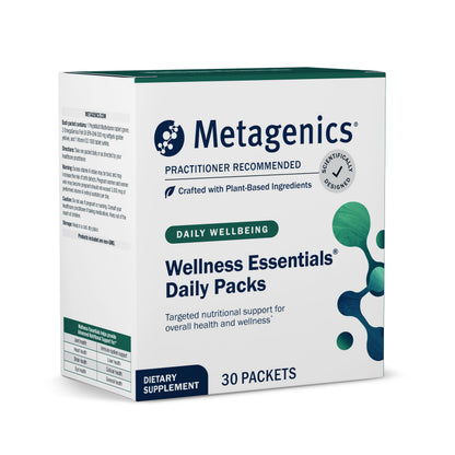 Metagenics Wellness Essentials Daily Packs - Multivitamin & Omega-3 Packets with Vitamins A, C, D, E & B - Supports Heart, Brain, Immune & Bone Health* - Non-GMO, Gluten-Free - GMP Certified Facility