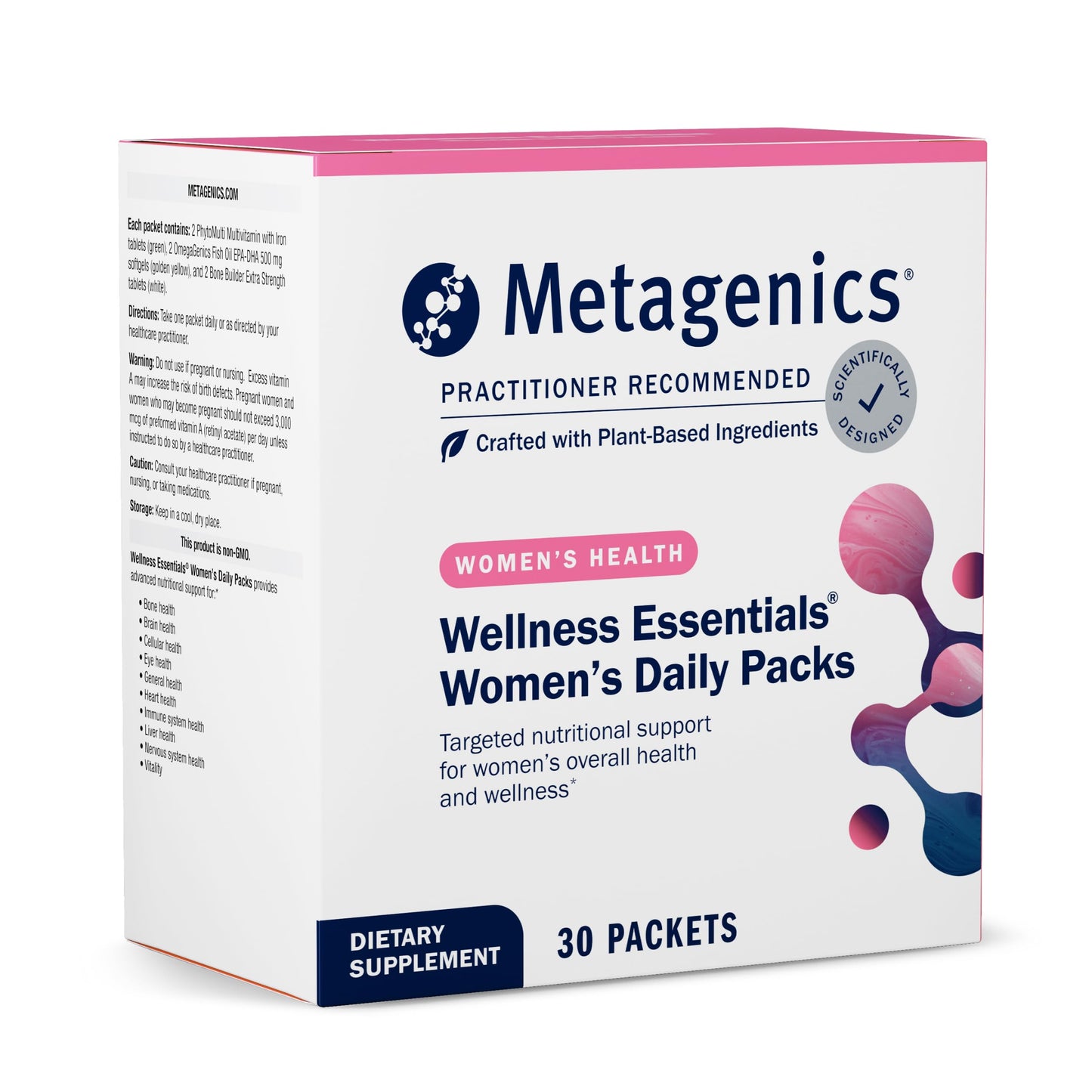 Metagenics Wellness Essentials Women's Daily Packets | Multivitamin, Omega-3s & Antioxidants | Non-GMO, Gluten-Free | 30 Packets