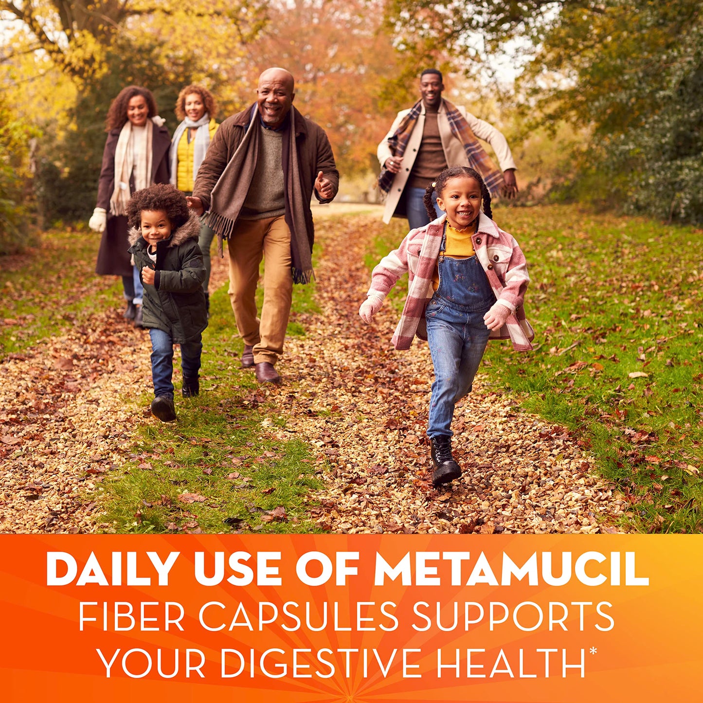 Metamucil Psyllium Husk Capsules, 160 Count – 3-in-1 Daily Fiber for Digestive Health and Regularity