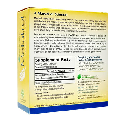 Metatrol Fermented Wheat Germ Extract - Immune & Mitochondria