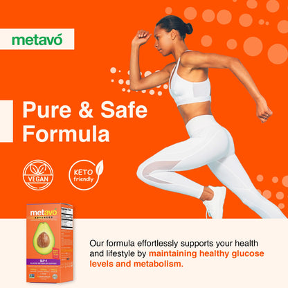Metavo Advanced GLP-1 Metabolism Support – Boost Metabolism & Energy (90 Capsules)