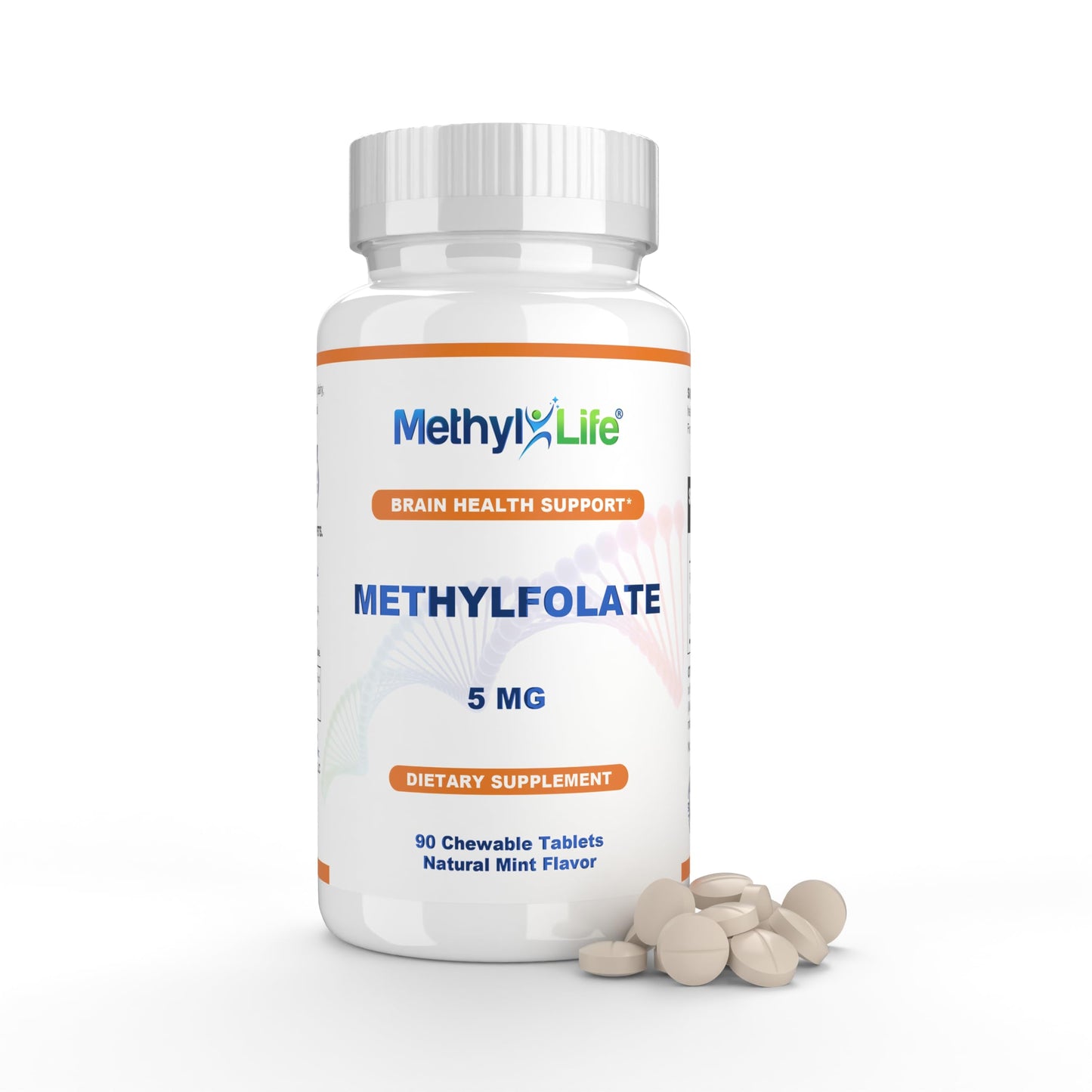 Methyl-Life Purest L-Methylfolate 5 mg – 3 Months Supply | Chewables, Non-GMO, Gluten Free