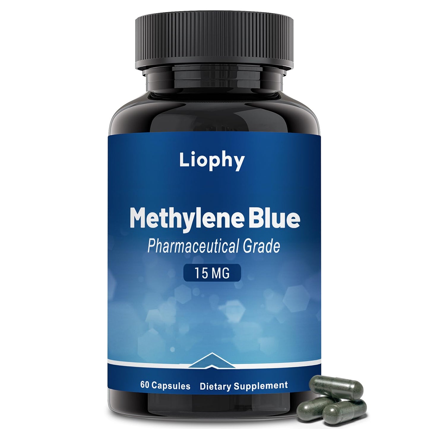 Liophy Methylene Blue Capsules – Premium 99% Methylene Blue with Vitamin C Ester | 60 Capsules Dietary Supplement