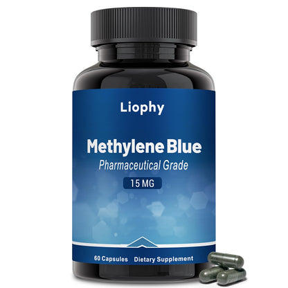 Liophy Methylene Blue Capsules – Premium 99% Methylene Blue with Vitamin C Ester | 60 Capsules Dietary Supplement