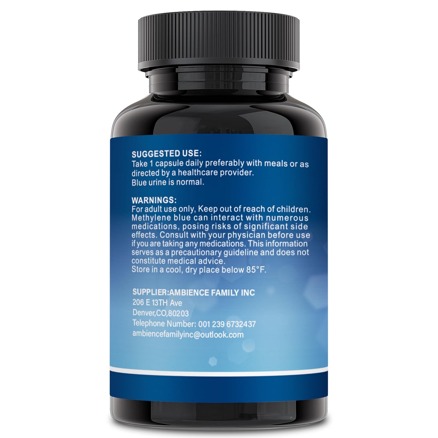 Liophy Methylene Blue Capsules – Premium 99% Methylene Blue with Vitamin C Ester | 60 Capsules Dietary Supplement