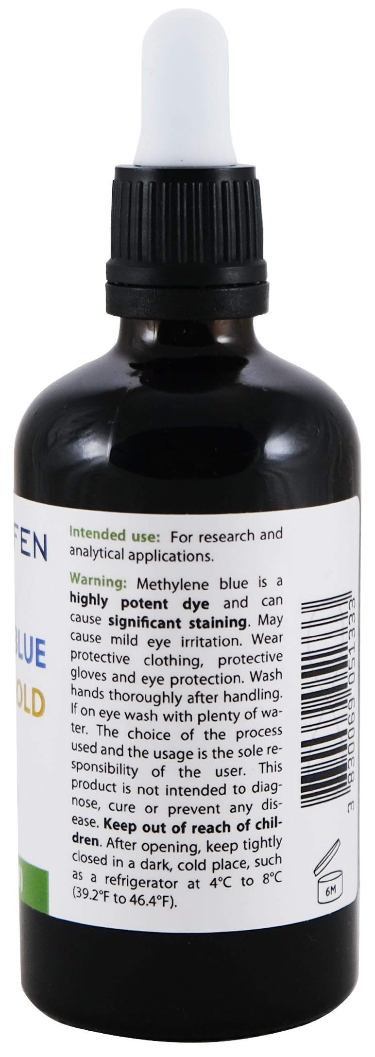 Methylene Blue & Ormus & Gold 3.4 Fl Oz – Ultra High Purity (100 ml) | 24K Colloidal Gold | Glass Bottle | Heiltropfen®