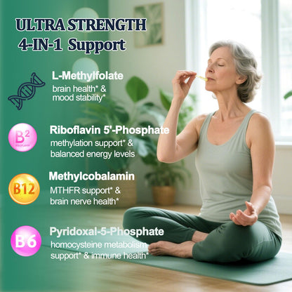 2 Pack Methylfolate Drops 15mg – L-Methylfolate + B Vitamins (5-MTHF)
