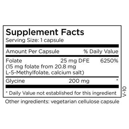 MethylPro L-Methylfolate 15 mg - 5-MTHF | Brain Health, Focus, Calm - 30 Capsules (Pack of 1)