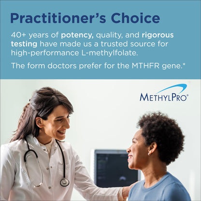 MethylPro L-Methylfolate 15 mg - 5-MTHF | Brain Health, Focus, Calm - 30 Capsules (Pack of 1)