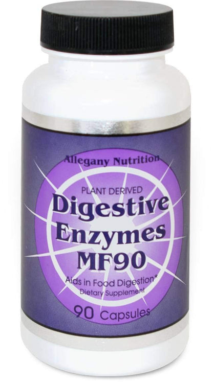 MF90 Digestive Enzymes | Full Spectrum Plant-Derived Enzymes | Made in USA