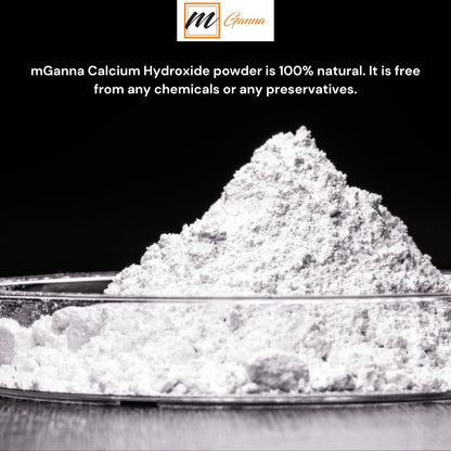 mGanna 100% Natural Calcium Hydroxide Powder - Food & Cosmetics (227 GMS)