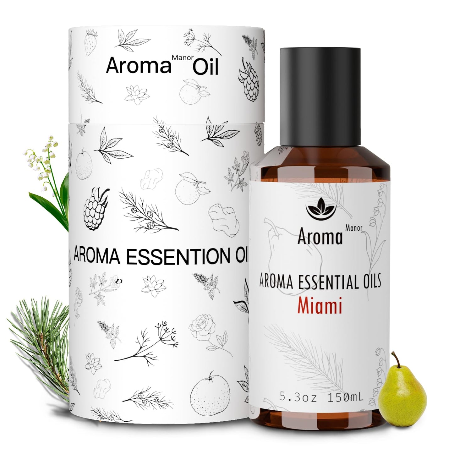 Diffuser Oils Scents - Miami Essential Oil Blend 150ML - Luxury Hotel Aroma