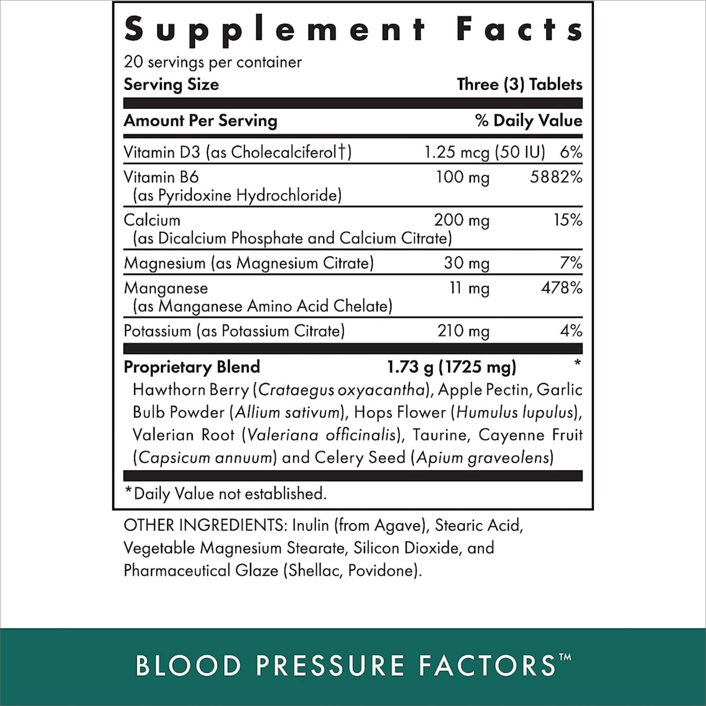MICHAEL'S Blood Pressure Factors - Naturopathic Program (60 TB, 2 Pack) | Fluid Balance Support | Kosher