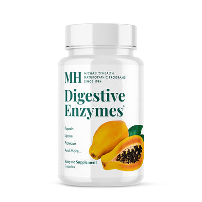 MICHAEL'S Health Naturopathic Programs Digestive Enzymes - 180 Capsules - Assists in Digesting Protein, Fats, Starch, Dairy & Carbohydrates - 60 Servings