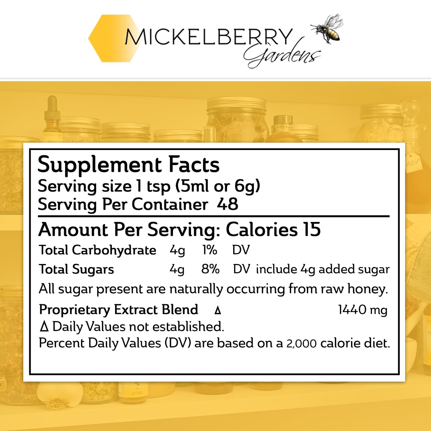Mickelberry Gardens Relaxation Honey Tonic — Tension Relief & Sleep Support (8 oz, Pack of 2)