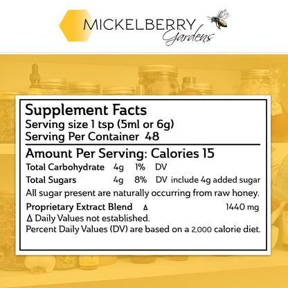 Mickelberry Gardens Relaxation Honey Tonic — Tension Relief & Sleep Support (8 oz, Pack of 2)