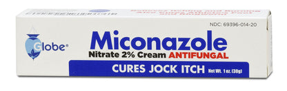 Miconazole Globe 3 Pack 2% Cream – Relief for Athlete's Foot, Jock Itch & Ringworm