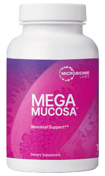 Microbiome Labs MegaMucosa – Amino Acids + Dairy-Free Immunoglobulins for Gut Health & Immunity (180 Capsules)