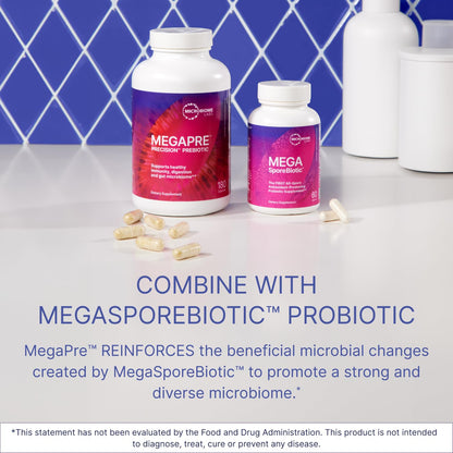 Microbiome Labs MegaPre Prebiotic Fiber Powder – Pineapple Orange Guava (5.5 Oz)