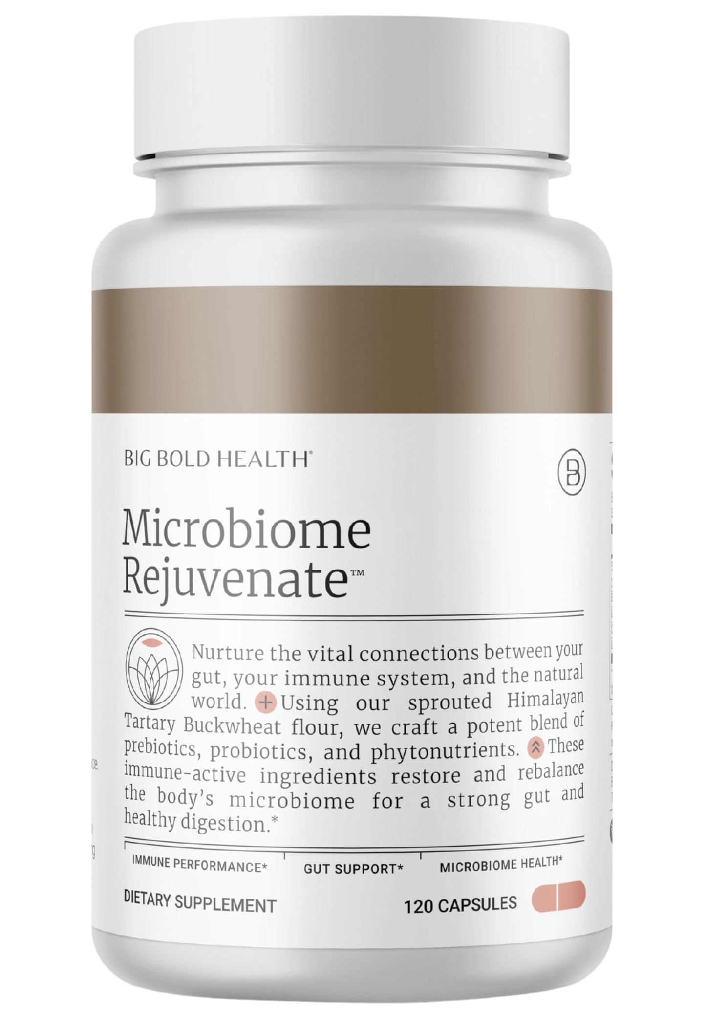 Microbiome Rejuvenate: Prebiotic + Probiotic for Gut Health & Immune Support with Immune-Active Himalayan Tartary Buckwheat