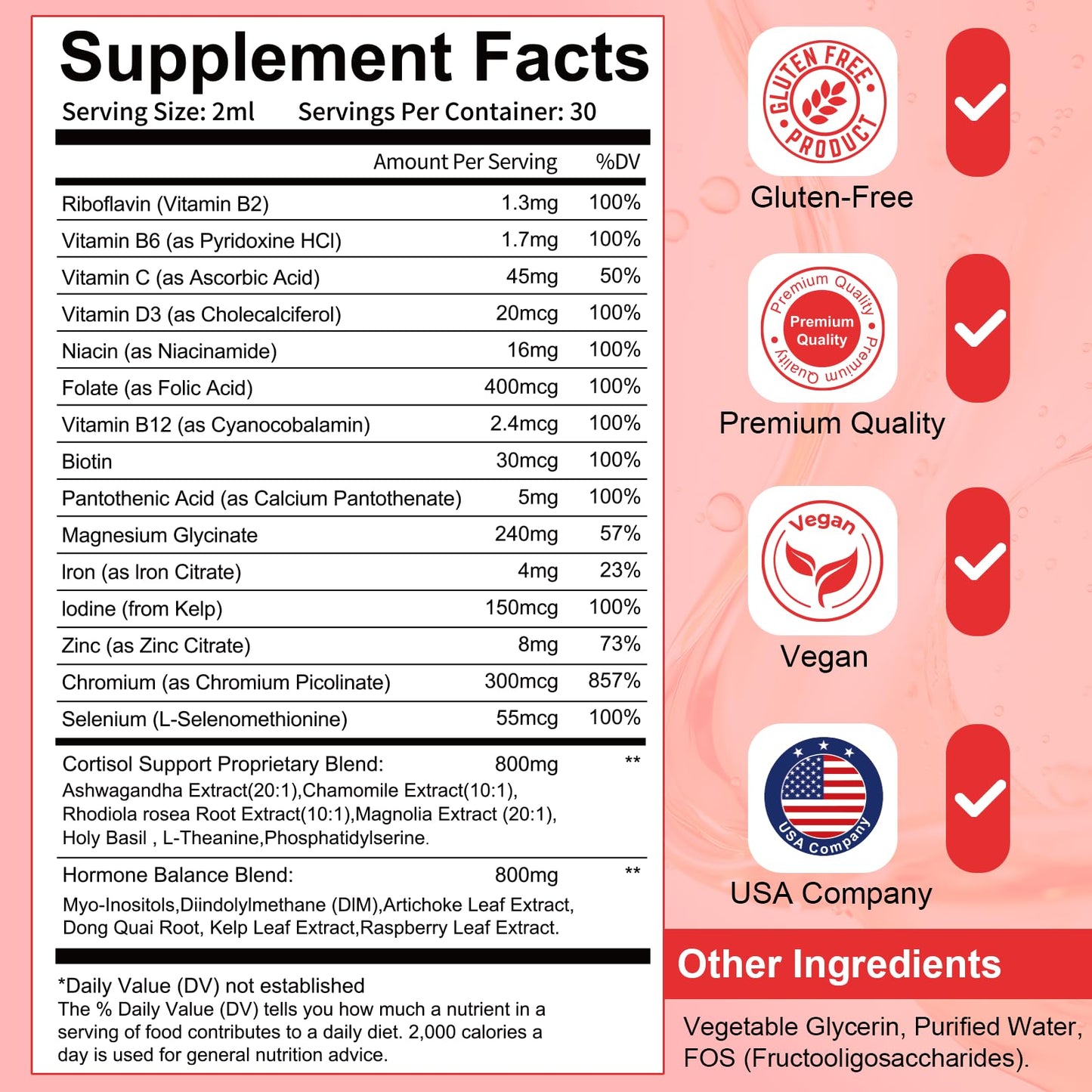 Migcopat Women Endocrine Superfood Drops | Cortisol Balance & Hormonal Support
