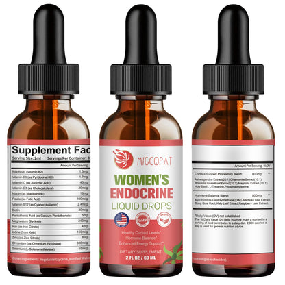Migcopat Women Endocrine Superfood Drops | Cortisol Balance & Hormonal Support