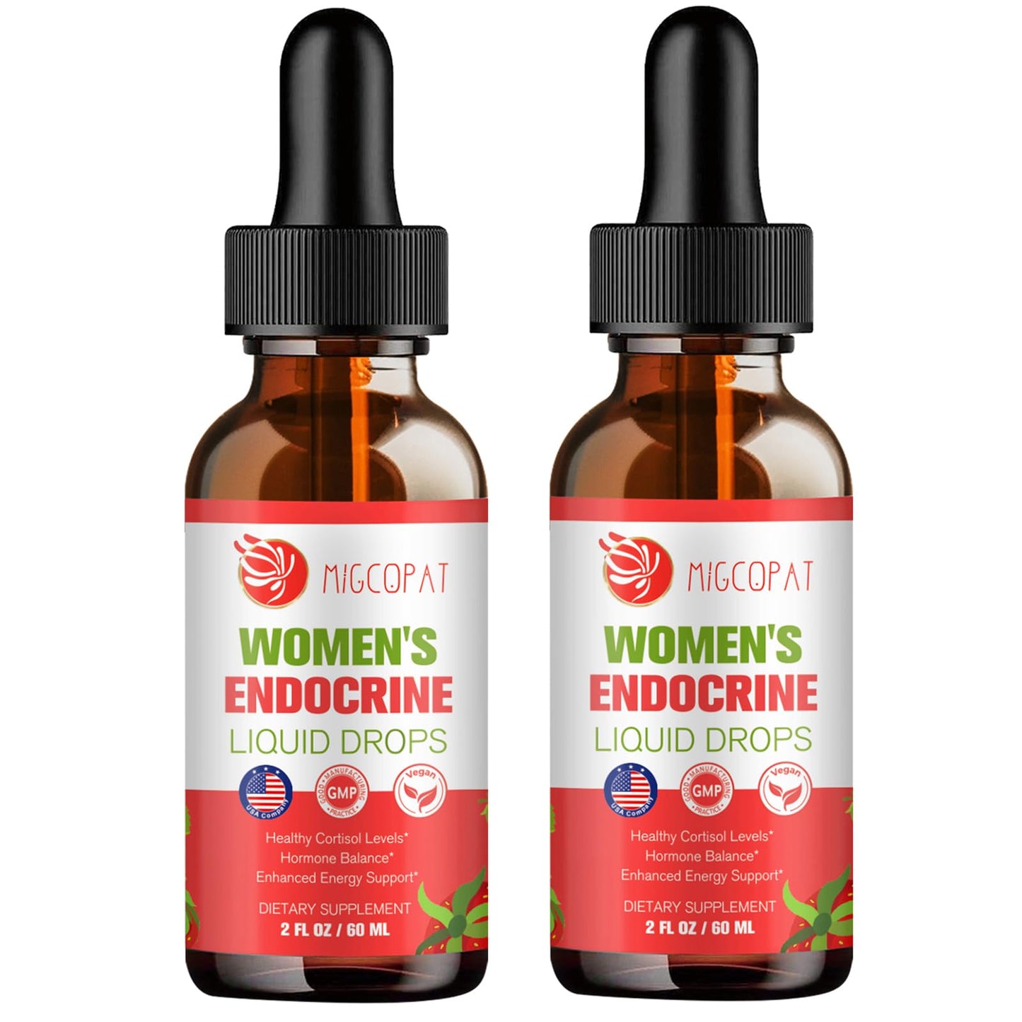 Migcopat Women Endocrine Liquid Drops – Hormone Balance, Cortisol Support, Gut Health, Mood & Sleep