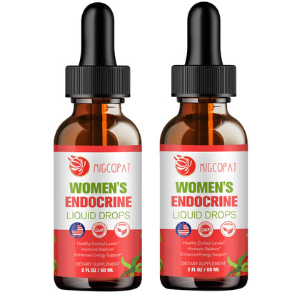 Migcopat Women Endocrine Liquid Drops – Hormone Balance, Cortisol Support, Gut Health, Mood & Sleep